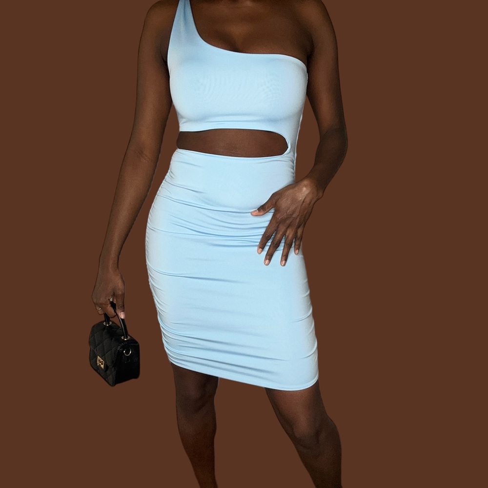 Cute Midi Bodycon Dress🩵